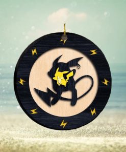 Pikachu Evolution Pokemon Custom Name 2023 Holiday Gifts Christmas Decorations Ornament