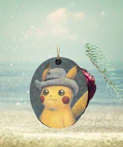 Pikachu Portrait Inspired By Van Gogh Self Portrait Poster Tree Decorations 2023 Ornament