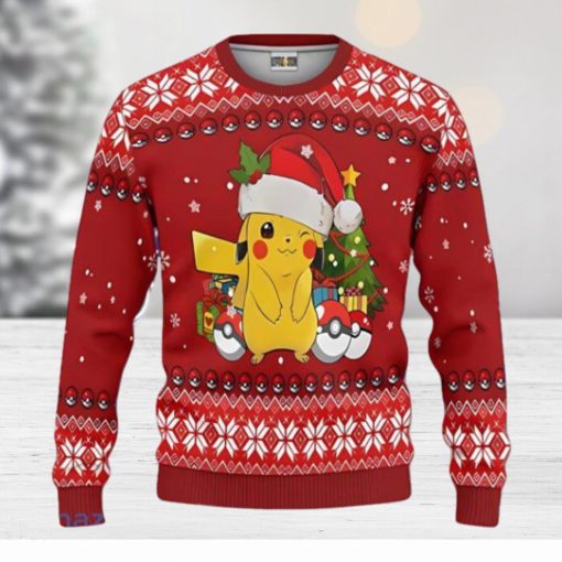 Pikachu Ugly Christmas Sweater Pokemon Unique Gift For Men And Women