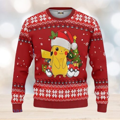 Pikachu Ugly Christmas Sweater Pokemon Unique Gift For Men And Women