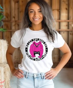 Pink Bulldog Mascot we let the dogs out school athletic department shirt