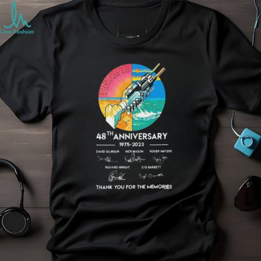 Pink Floyd Wish You Were Here 48th Anniversary Thank You For The Memories Signature Shirt