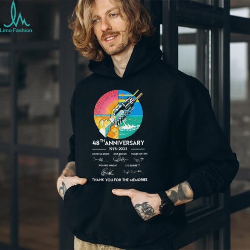 Pink Floyd Wish You Were Here 48th Anniversary Thank You For The Memories Signature Shirt