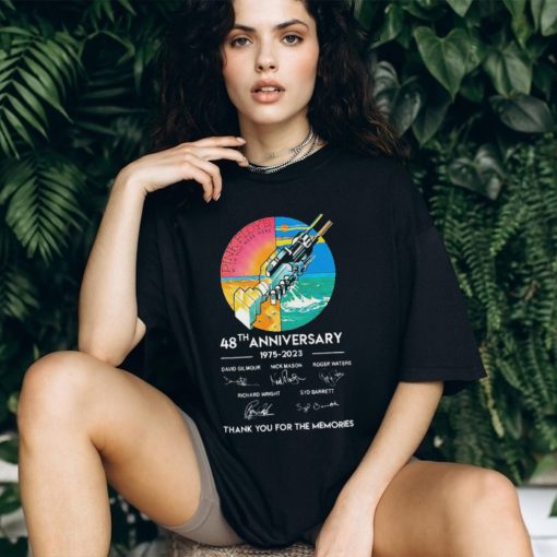 Pink Floyd Wish You Were Here 48th Anniversary Thank You For The Memories Signature Shirt