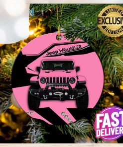 Pink Jeep Car Christmas Tree Decorations Ornament