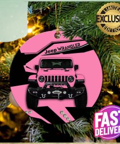 Pink Jeep Car Christmas Tree Decorations Ornament