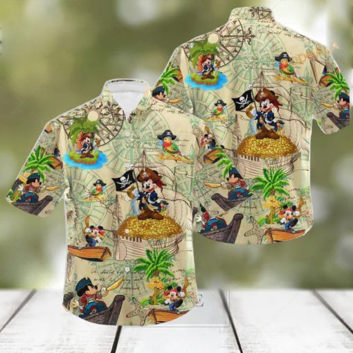 Pirates Mickey Mouse Hawaiian Shirt Hawaii Holiday Beach