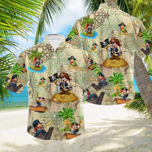 Pirates Mickey Mouse Hawaiian Shirt Hawaii Holiday Beach