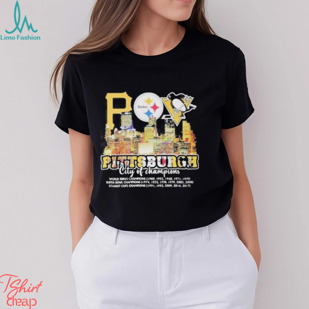 Pittsburgh Penguins City Of Champions Shirt - Limotees
