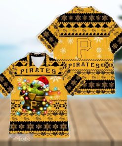 Pittsburgh Pirates Baby Yoda Star Wars Funny Hawaiian Shirt New For Fans Gift Christmas Holidays