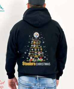 The Peanut Pittsburgh Steelers Christmas tree Merry Christmas shirt,  hoodie, sweater, long sleeve and tank top