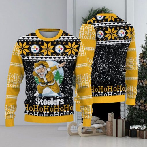 Pittsburgh Steelers Dabbing Santa Christmas Sweater