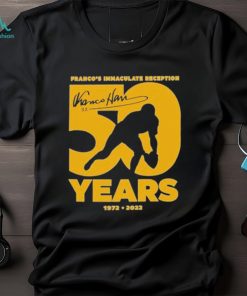 Pittsburgh Steelers Franco’s Immaculate Reception 50 Years 1972 2022 Signature Shirt