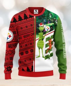 Pittsburgh Steelers Grinch & Scooby Doo Xmas Ugly Christmas Sweater Best Christmas Gift Ideas