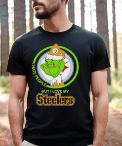 Pittsburgh Steelers I Hate People But I Love My Steeler Grinch Shirt