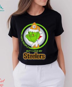 Pittsburgh Steelers I Hate People But I Love My Steeler Grinch Shirt