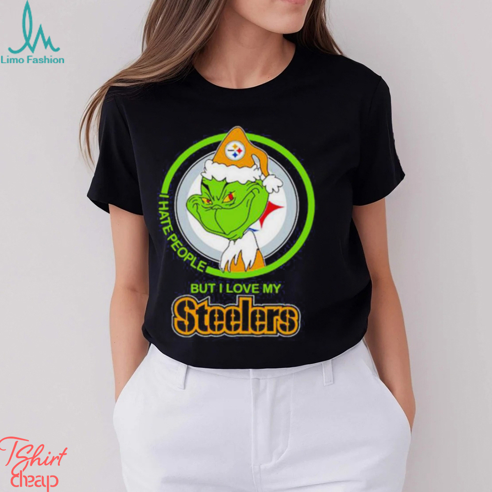 Pittsburgh Steelers I Hate People But I Love My Steeler Grinch Shirt Pittsburgh Steelers I Hate People But I Love My Steeler Grinch Shirt