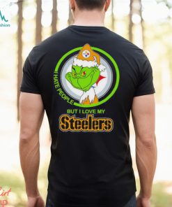 Pittsburgh Steelers I Hate People But I Love My Steeler Grinch Shirt