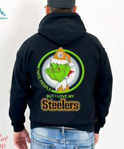 Pittsburgh Steelers I Hate People But I Love My Steeler Grinch Shirt