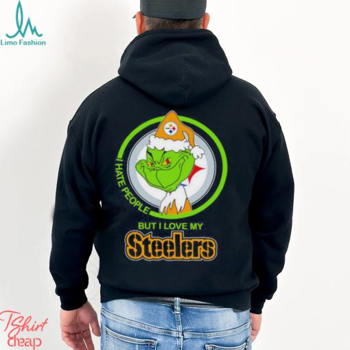 Pittsburgh Steelers I Hate People But I Love My Steeler Grinch Shirt