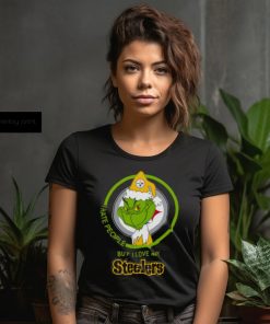 Pittsburgh Steelers NFL Christmas Grinch I Hate People But I Love My Favorite Football Team T Shirt