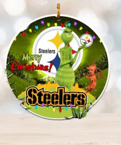 Pittsburgh Steelers NFL Funny Grinch Christmas Ornaments