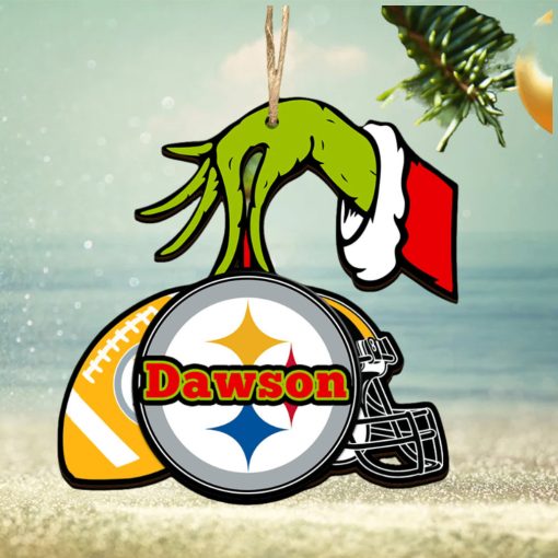 Pittsburgh Steelers NFL Grinch Personalized Ornament SP121023123ID03