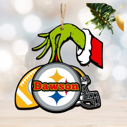Pittsburgh Steelers NFL Grinch Personalized Ornament SP121023123ID03