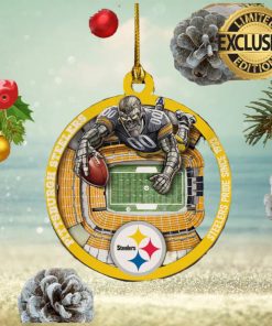 Pittsburgh Steelers NFL Funny Grinch Christmas Ornaments