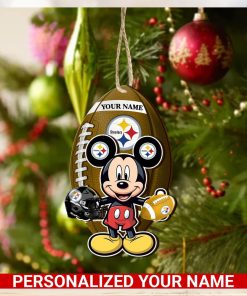 Pittsburgh Steelers Personalized Your Name Mickey Mouse And NFL Team Ornament SP161023186ID03