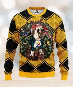 Pittsburgh Steelers Pub Dog Christmas Ugly Sweater Christmas Gift Ideas For Fans