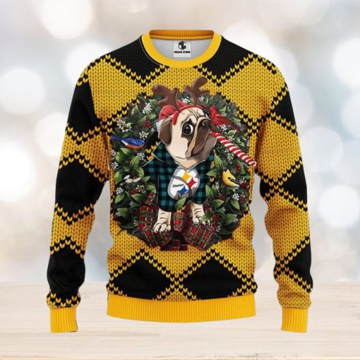 Pittsburgh Steelers Pub Dog Christmas Ugly Sweater Christmas Gift Ideas For Fans