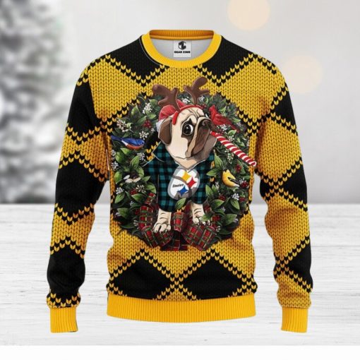 Pittsburgh Steelers Pub Dog Christmas Ugly Sweater Christmas Gift Ideas For Fans