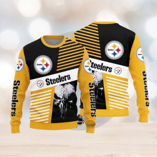 Pittsburgh Steelers Skull Pattern Hot Trending Ugly Sweater For Fans