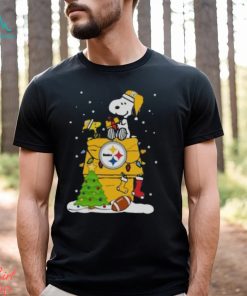 Pittsburgh Steelers Snoopy And Woodstock Christmas Shirt