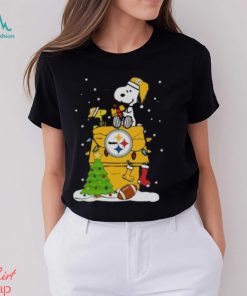 Pittsburgh Steelers Snoopy And Woodstock Christmas Shirt