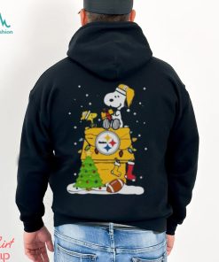 Pittsburgh Steelers Snoopy And Woodstock Christmas Shirt
