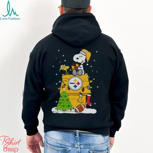 Pittsburgh Steelers Snoopy And Woodstock Christmas Shirt