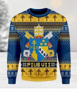 Pius Vii Coat Of Arms Ugly Christmas Sweater