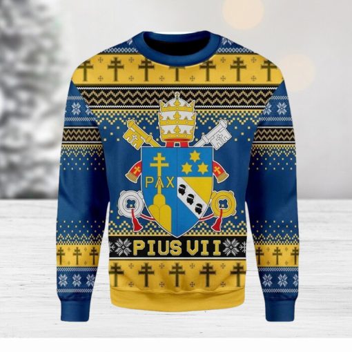 Pius Vii Coat Of Arms Ugly Christmas Sweater