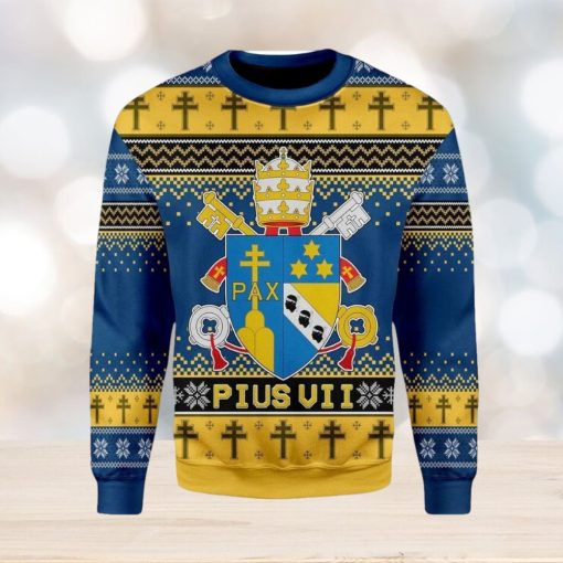 Pius Vii Coat Of Arms Ugly Christmas Sweater