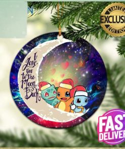 Pokemon Friends Gen 1 Love You To The Moon Galaxy Ornament – Christmas Decorations