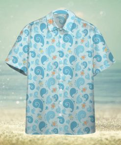 Pokemon Hawaiian Shirt Squirtle Pattern Cute Blue Hawaii Shirt Pokemon Aloha Shirt