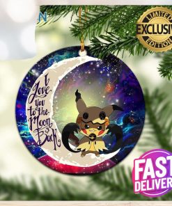 Pokemon Pikachu Horror 2 Love You To The Moon Galaxy Ornament – Christmas Decorations