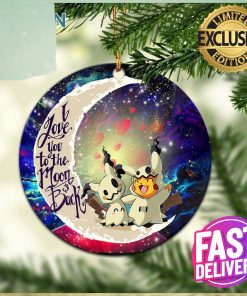 Pokemon Pikachu Horror 3 Love You To The Moon Galaxy Ornament – Christmas Decorations