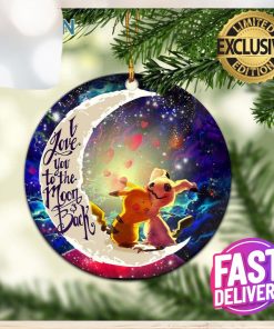 Pokemon Pikachu Horror Love You To The Moon Galaxy Circle Ornament – Christmas Decorations