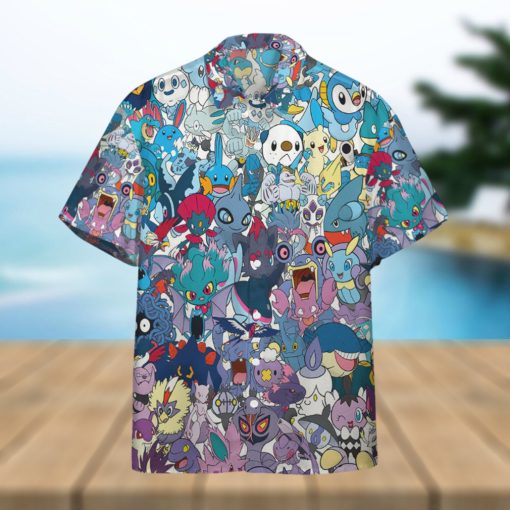 Pokemon Trendy Hawaiian Shirt All The Water Pokemon Hawaii Shirt Pokemon Aloha Shirt