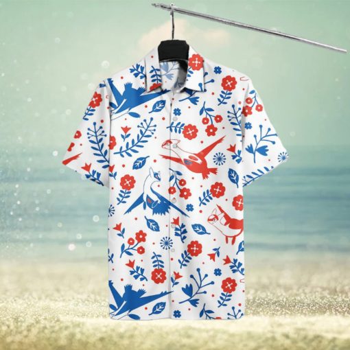 Pokemon Trendy Hawaiian Shirt Latias Latios Pokemon White Hawaii Aloha Shirt Pokemon Hawaii Shirt