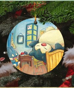 Pokemon x Van Gogh Museum Snorlax Art Inspired By Van Gogh Christmas Tree Decorations Ornament