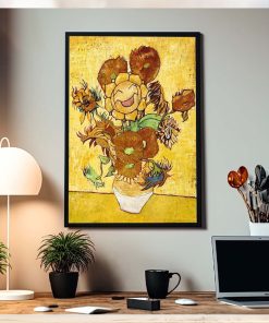 Pokemon x Van Gogh Museum Sunflora Art Inspired By Van Gogh Home Decor Poster Canvas